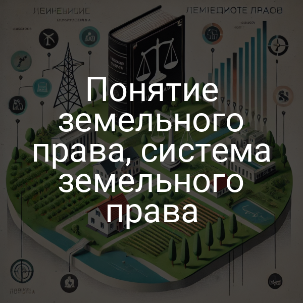 Понятие земельного права, система земельного права